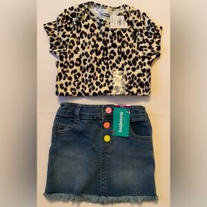 Cheetah onesie and skirt
